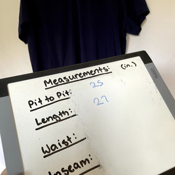 Medcoutre touch navy blue scrubs shirt women's size XL casual pockets top - Picture 6 of 8